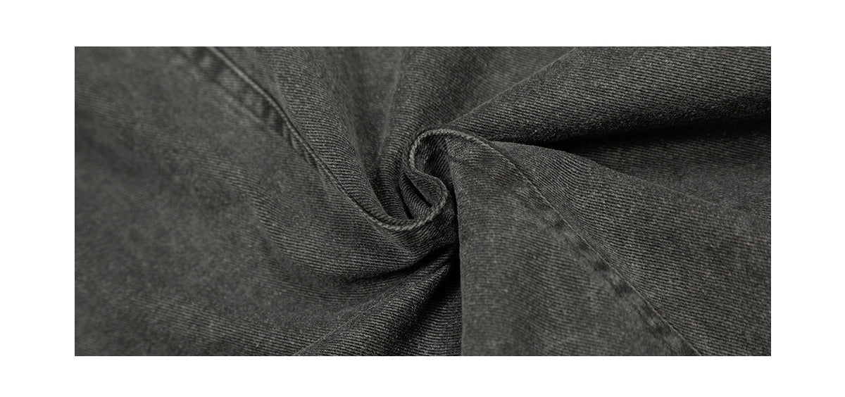Polar Fleece Hooded Denim Cargo Jacket – Thickened Oversized Unisex