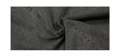 Polar Fleece Hooded Denim Cargo Jacket – Thickened Oversized Unisex