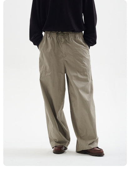 Enzyme Washed Vintage Straight Leg Casual Pants – Loose Fit Unisex All Season Trousers | Japanese vintage | yamalin clothes | Yamalinclothes