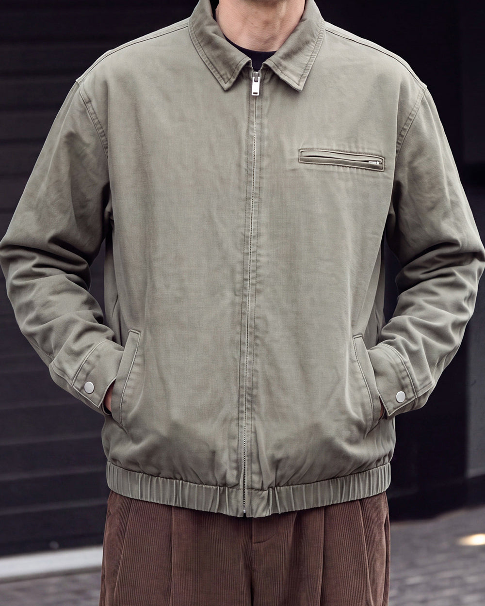 Detroit Utility Canvas Jacket – Men's Vintage Loose Workwear Trucker Jacket – Coats Jackets | japanese streetwear | vintage workwear | unisex | Yamalinclothes