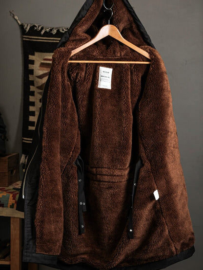 Heavy Wool Hooded Deck Parka – Long Padded Military-Style Jacket