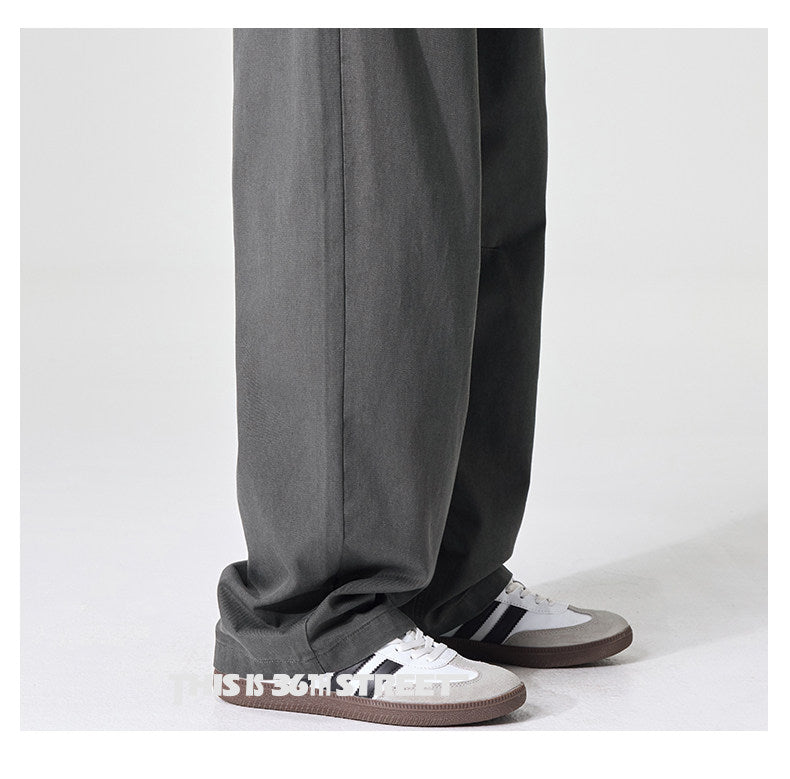 {{ Japanese Tencel Lyocell Loose Straight Cargo Pants – Cool Summer Slacks for Men – Japanese vintage | yamalin clothes | Yamalinclothes }}