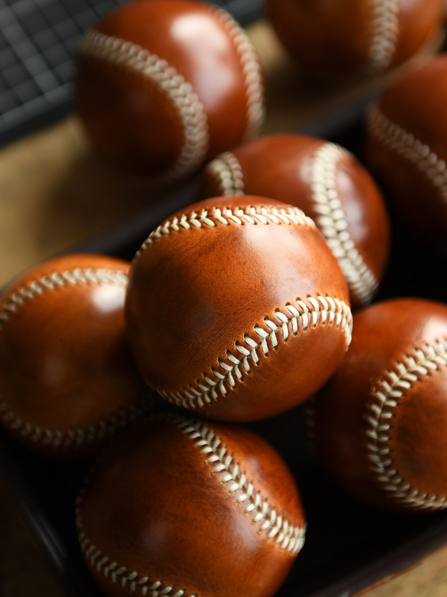 Handmade Vegetable-Tanned Cowhide Baseball – Artisan Leather Collectible
