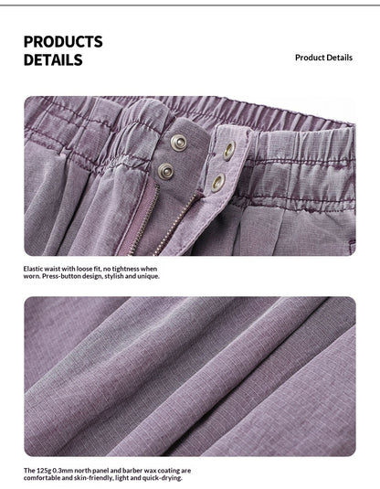 Matte Distressed Paratrooper Pants – 125g Ripstop Nylon Lightweight Wide Leg Summer Cargo for Men | Japanese vintage | yamalin clothes | Yamalinclothes