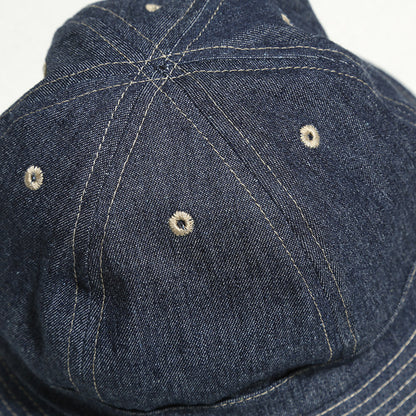 Retro Denim Bucket Hat – Japanese Vintage Unisex