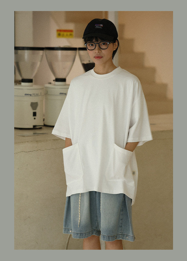 Japanese-style large wide short sleeve tee bat sleeve | Japanese vintage | yamalin clothes | Yamalinclothes
