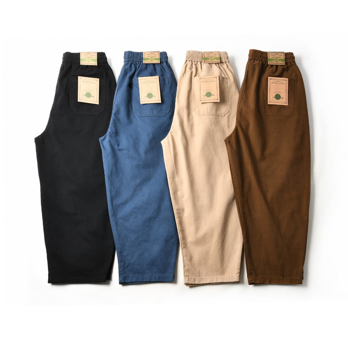 Cotton Balloon Pants – Washed Twill & Drawstring Waist | Yamalinclothes