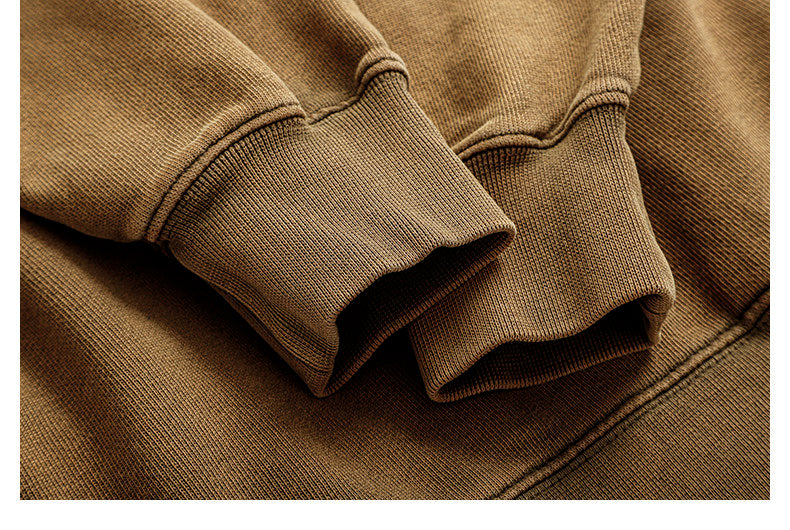 Heavyweight Washed Hooded Sweatshirt Jacket – Japanese Vintage Loose Unisex – Hoodies | japanese streetwear | vintage workwear | unisex | Yamalinclothes