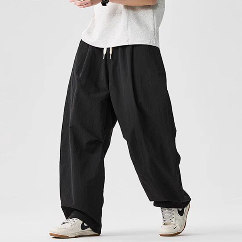 Lightweight Quick-Dry Wide-Leg Straight Pants – Loose Retro Casual Summer Unisex
