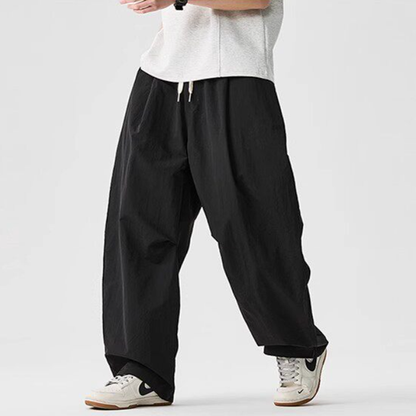 Lightweight Quick-Dry Wide-Leg Straight Pants – Loose Retro Casual Summer Unisex