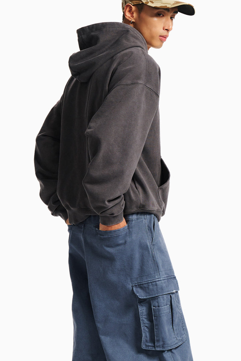 Graphic Hoodie – Washed Finish & Symbol Prints | Yamalinclothes