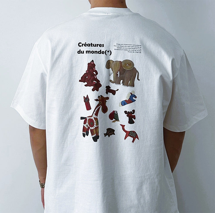 Animal Nature Life Theme Loose Fit Short Sleeve T-Shirt