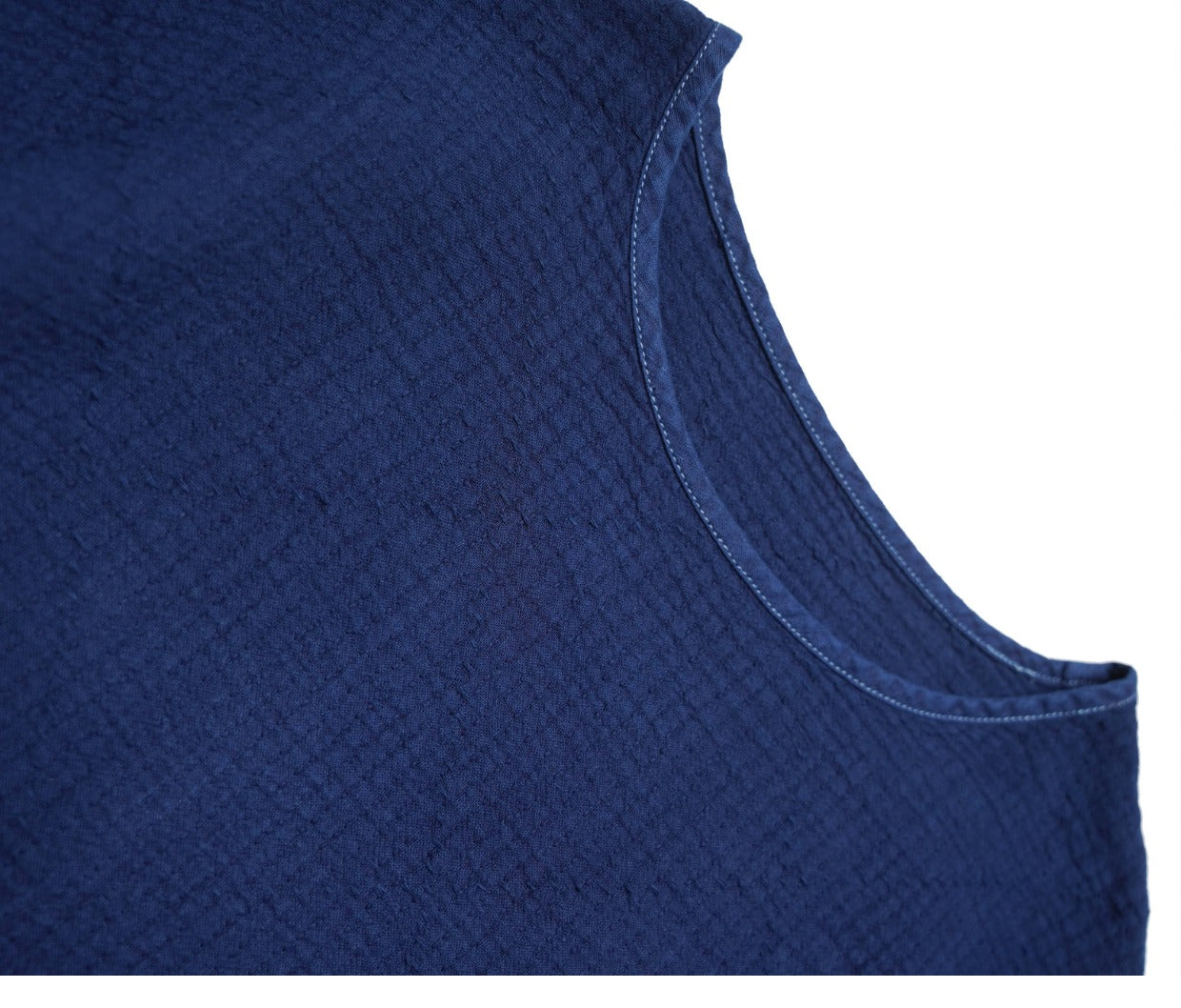 Original Japanese Retro Indigo Dyed Loose Couple Style Casual Short Sleeve T-Shirt