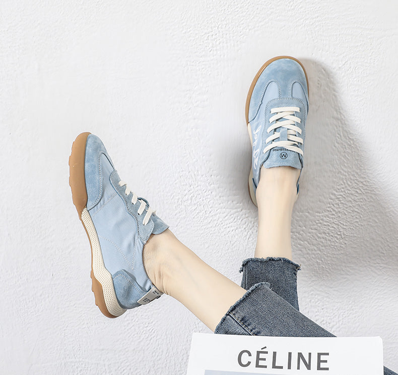 Women's Canvas Forrest Gump Shoes - Soft-Sole Breathable White Casual Sneakers