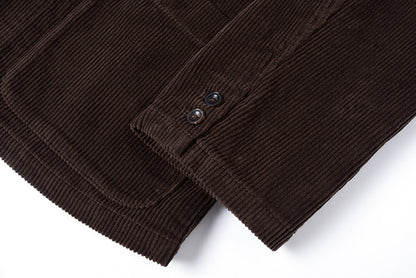 Japanese Corduroy Suit - 8W Cotton Loose Fit Workwear Jacket