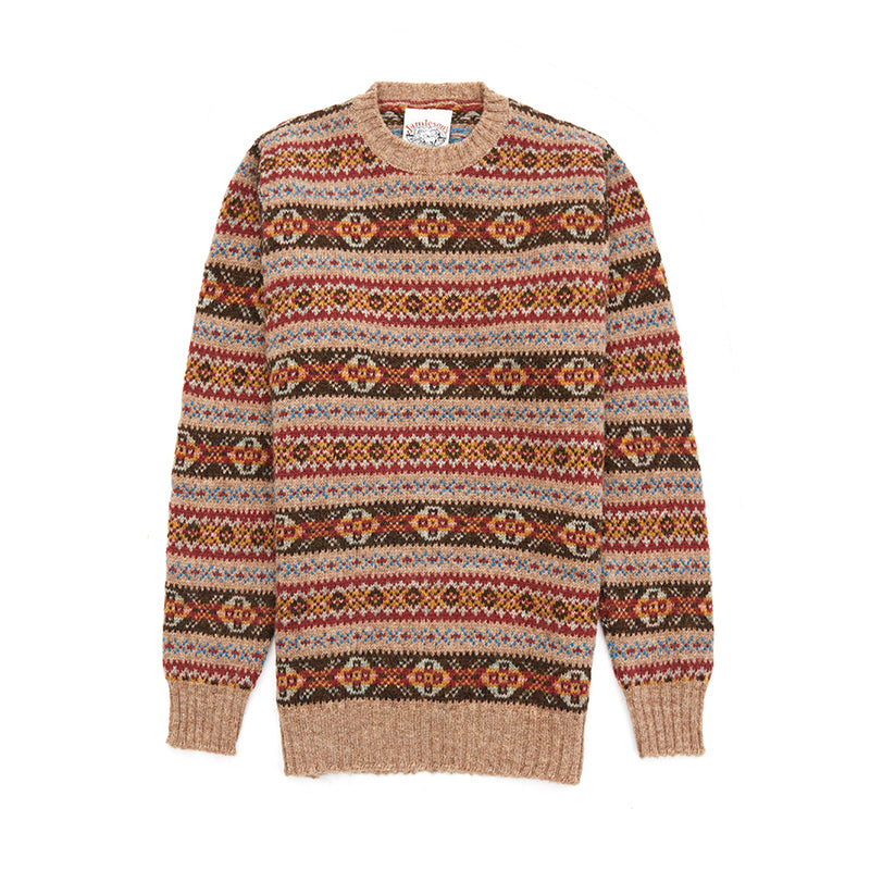 Jamiesons 130-Year Fair Isle Wool Sweater – Scottish Heritage Knit (Unisex)