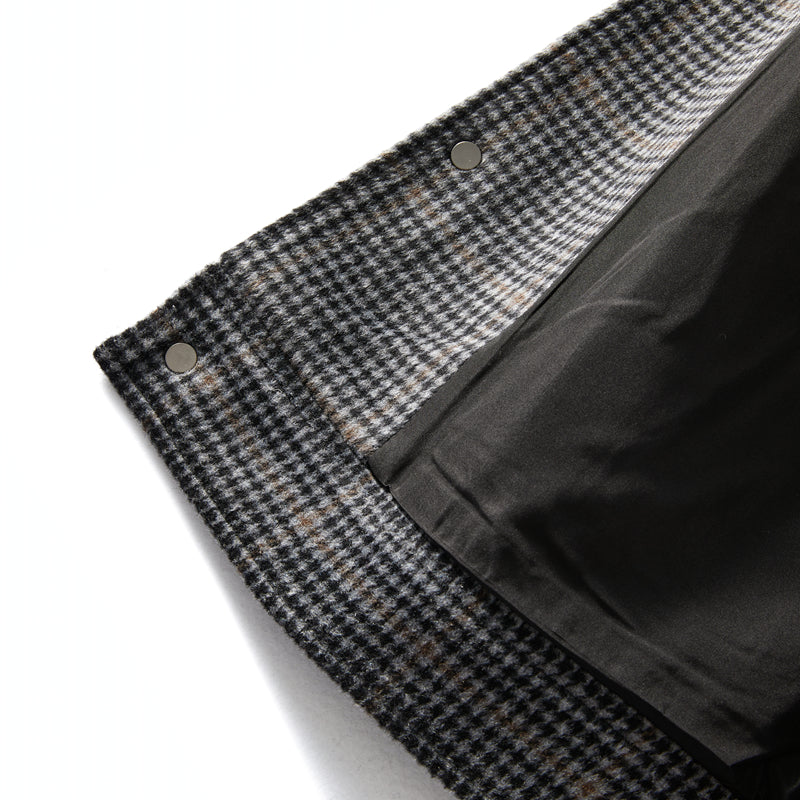 Heavyweight 53% Sheep Wool Houndstooth Lapel Coat – Korean-Style Casual Winter Staple