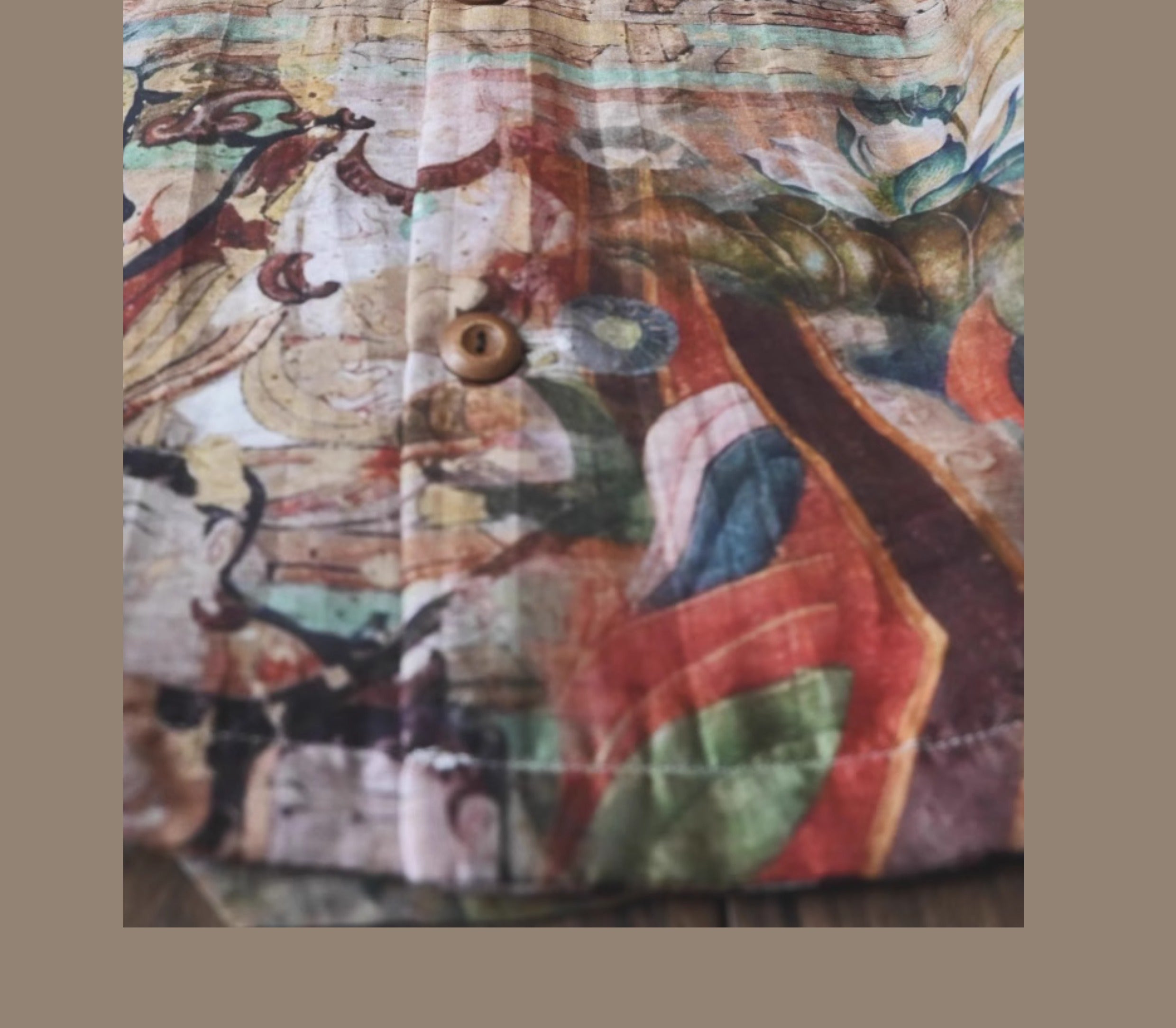 Vintage Loose Print Cuban Collar Shirt Linen Hawaiian Short Sleeve Shirt Dunhuang Summer Trend Brand