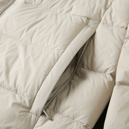 Men's Export Overstock Lightweight Hooded Down Jacket - Autumn Winter Warm Short Cold-Proof Coat