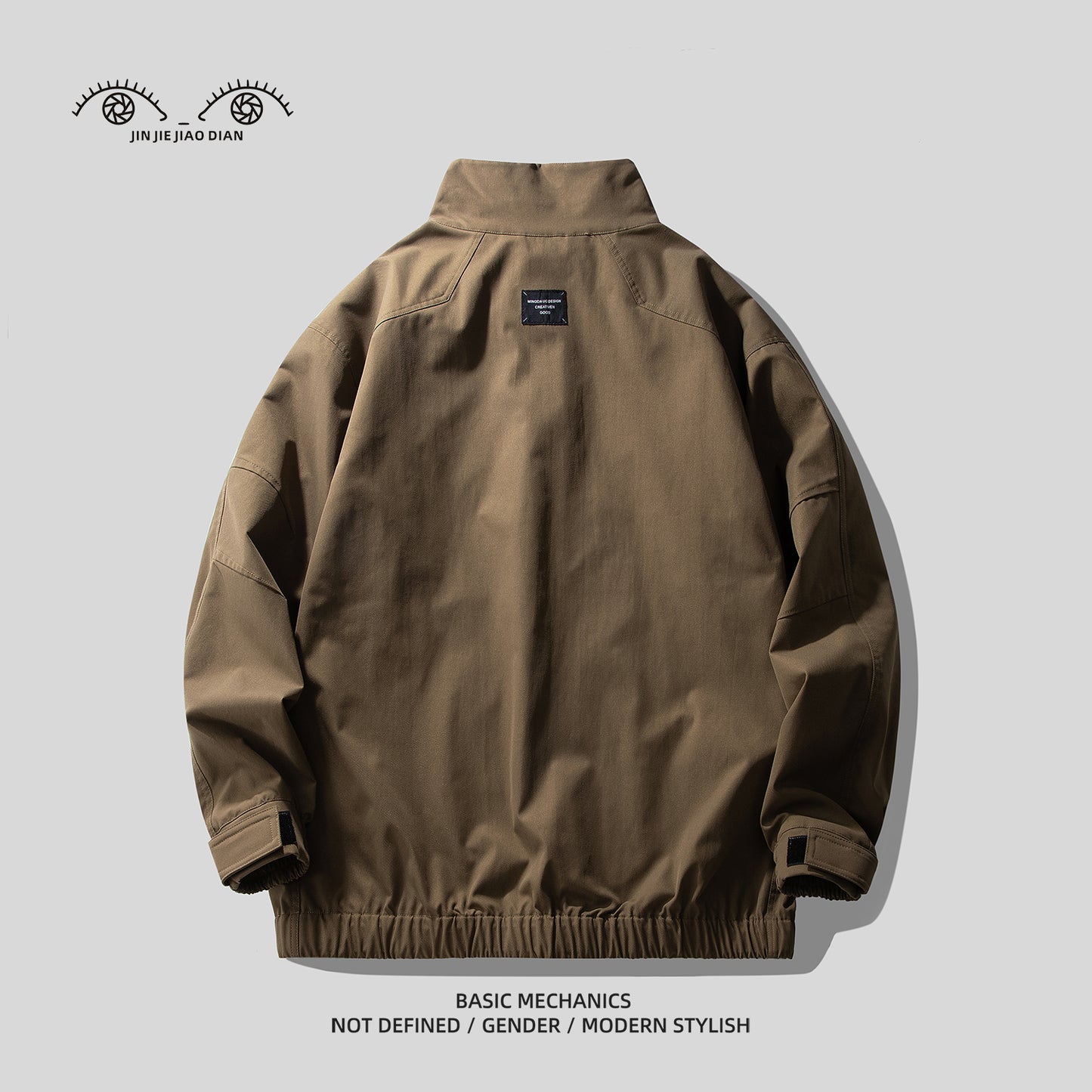 Mountain-Style Vintage Coffee-Brown Workwear Jacket – Casual Cotton Coat (Unisex)