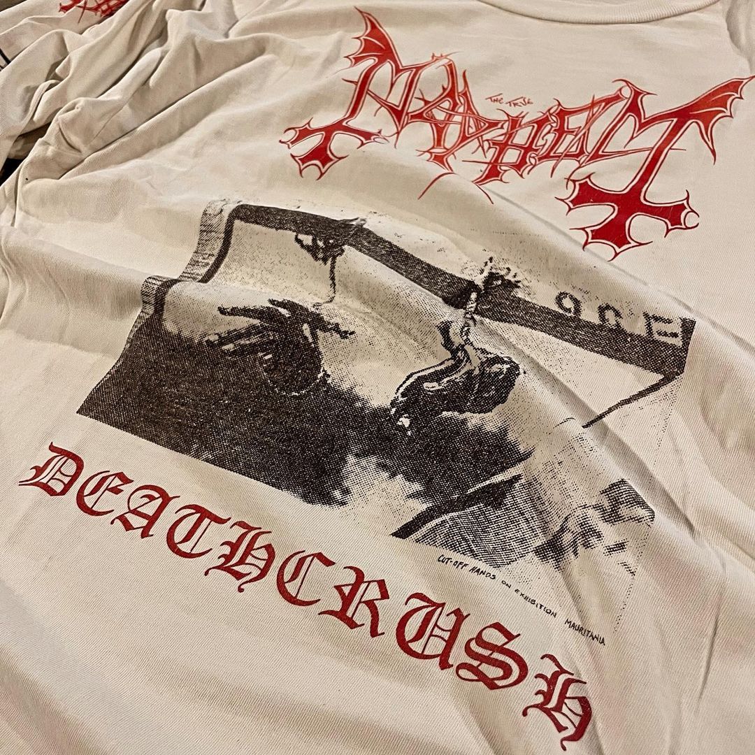 Mayhem Metal Band Deathcrush Album Cover Versatile European and American Style Long Sleeve T-Shirt