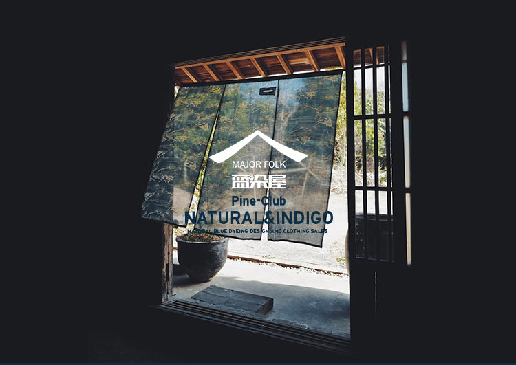 Yam Dye Vintage Style Cloth Label Triangle Sashiko Cuban Collar Short Sleeve Men's Shirt