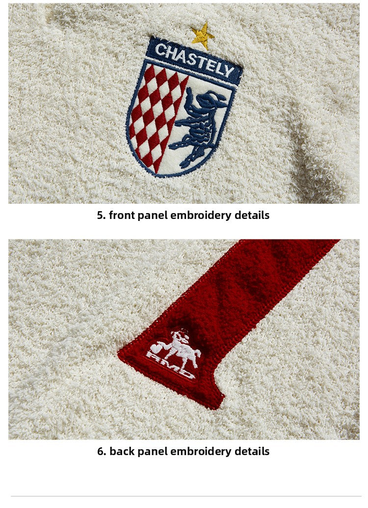 Remedy Inge Sheep” Embroidered Unisex Sweater – American Turn-Down Collar Spring/Autumn Knit