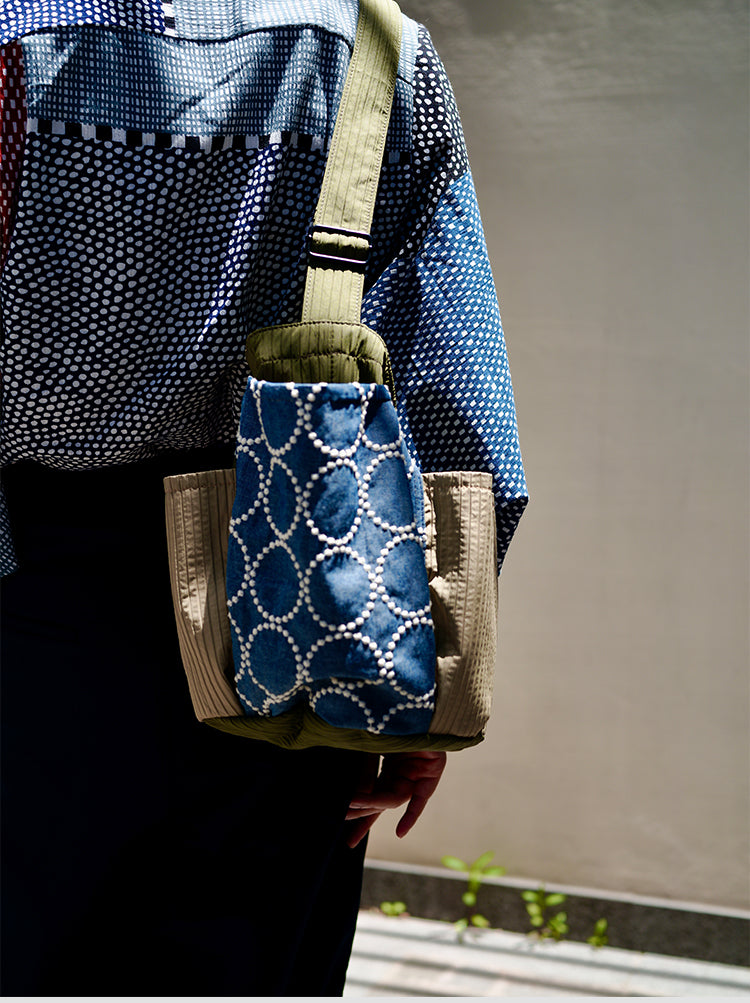 Original Patchwork Large Capacity Crossbody Bag Retro New Chinese Style Embroidered Tote Bag for Women