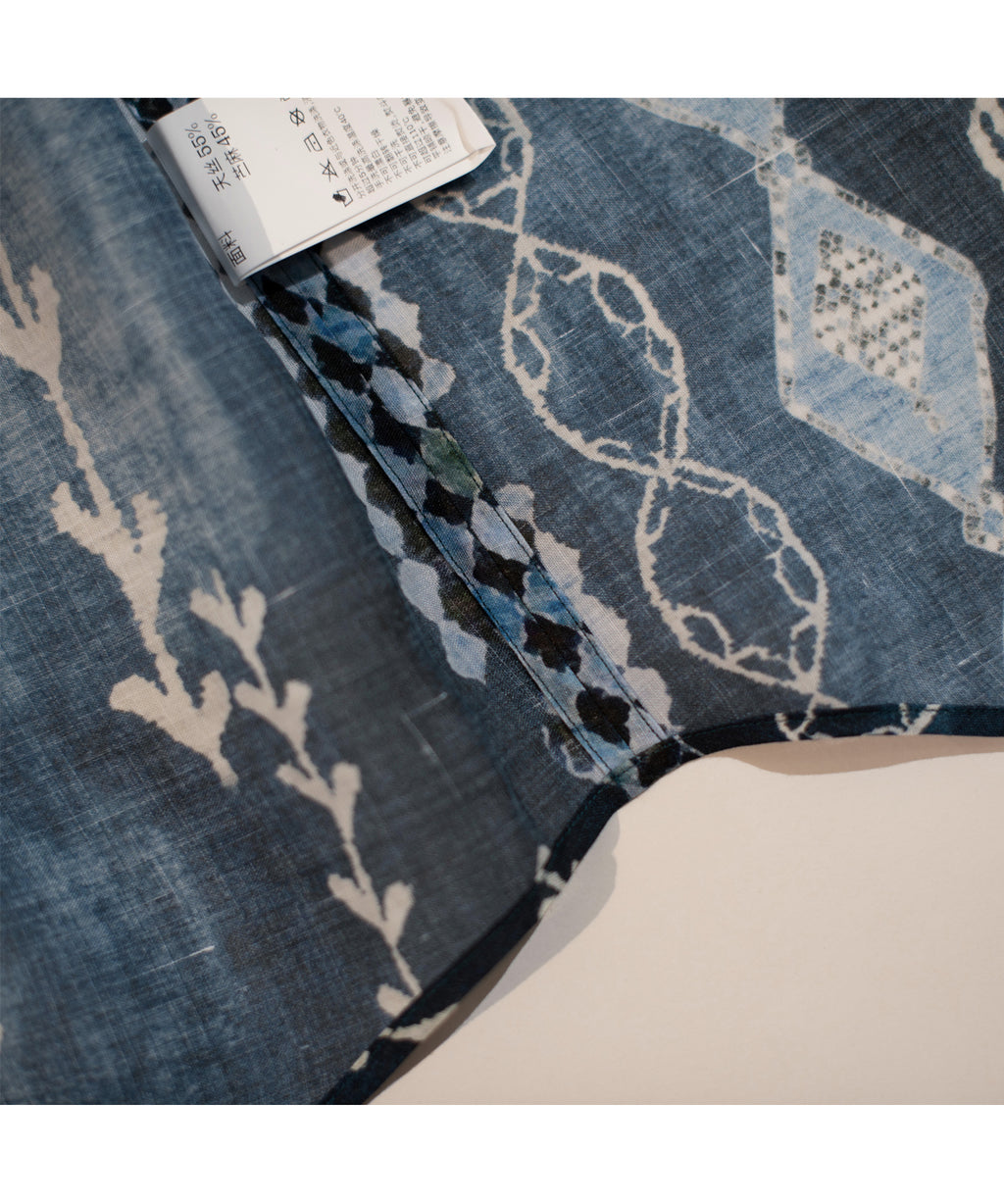 Vintage Printed Tencel-Ramie Shirt – Ultra-Thin Long Sleeve Loose Fit (Unisex)