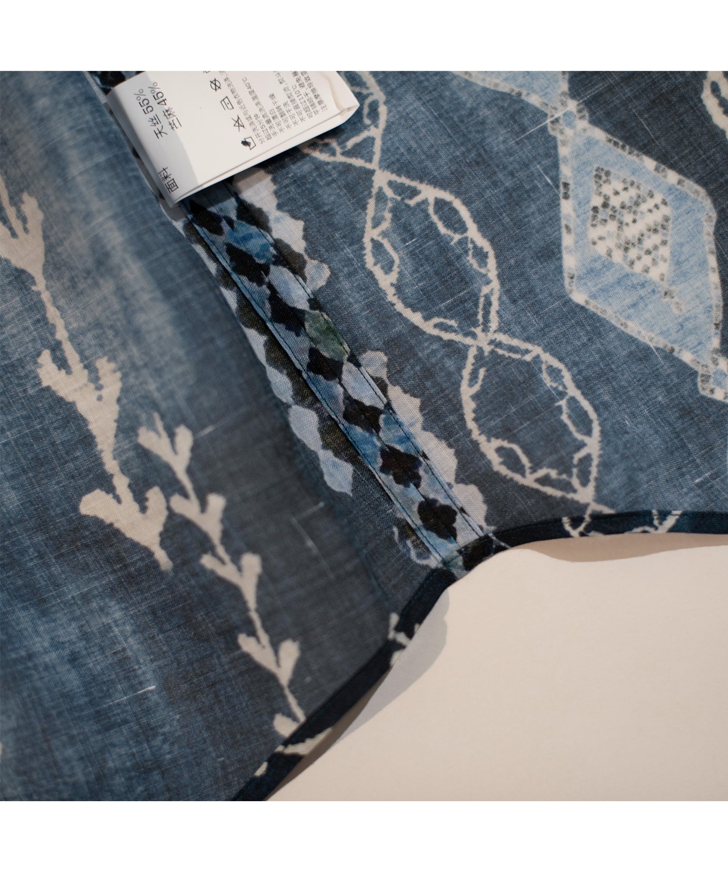 Vintage Printed Tencel-Ramie Shirt – Ultra-Thin Long Sleeve Loose Fit (Unisex)