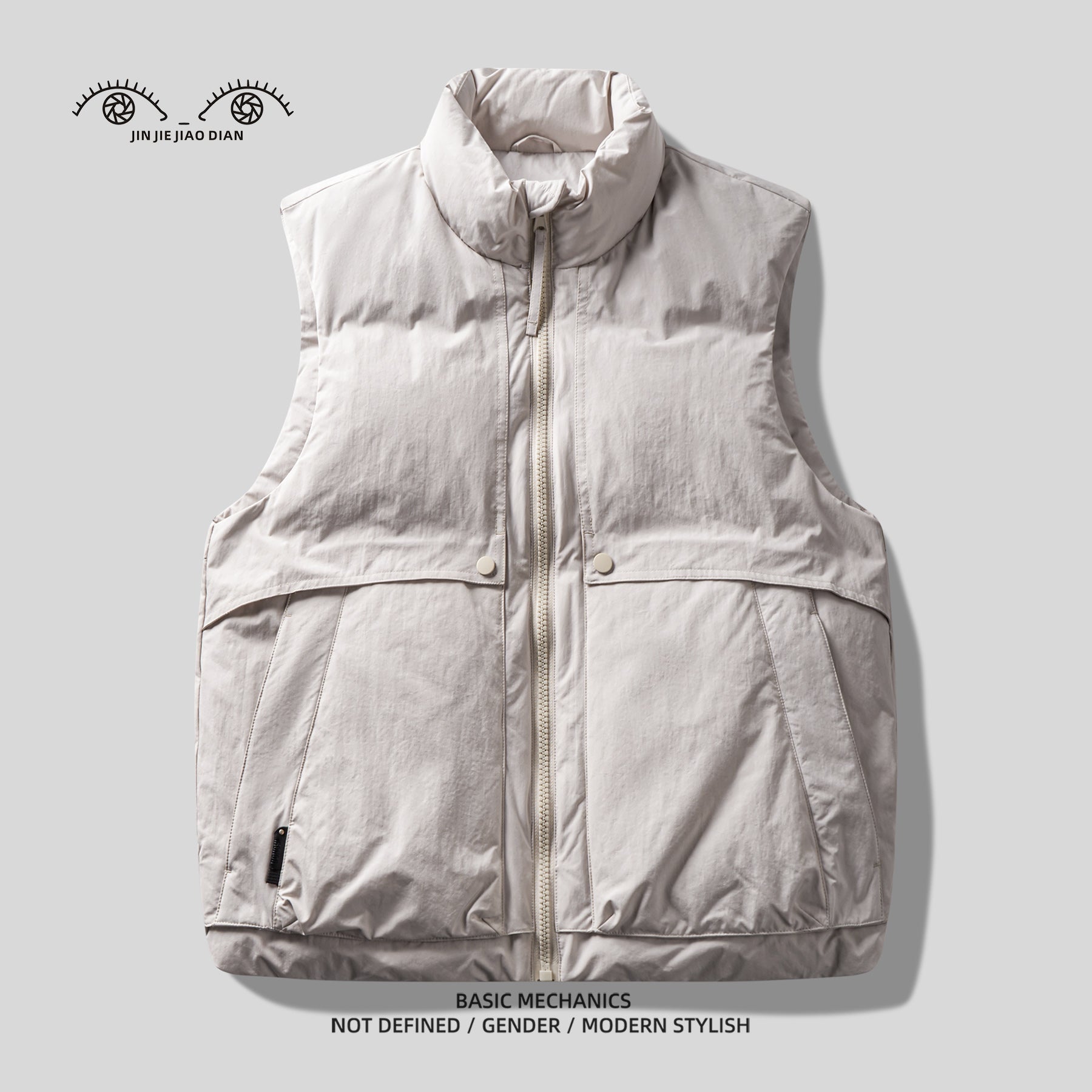 Mountain-Style Caramel 90% Duck-Down Vest – Warm Workwear Insulated (Unisex)