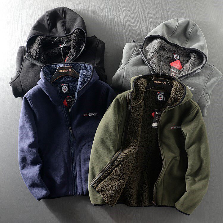 Professional Outdoor Men's Autumn and Winter Fleece-Lined Thickened Polar Fleece Warm Jacket | Japanese vintage | yamalin clothes | Yamalinclothes