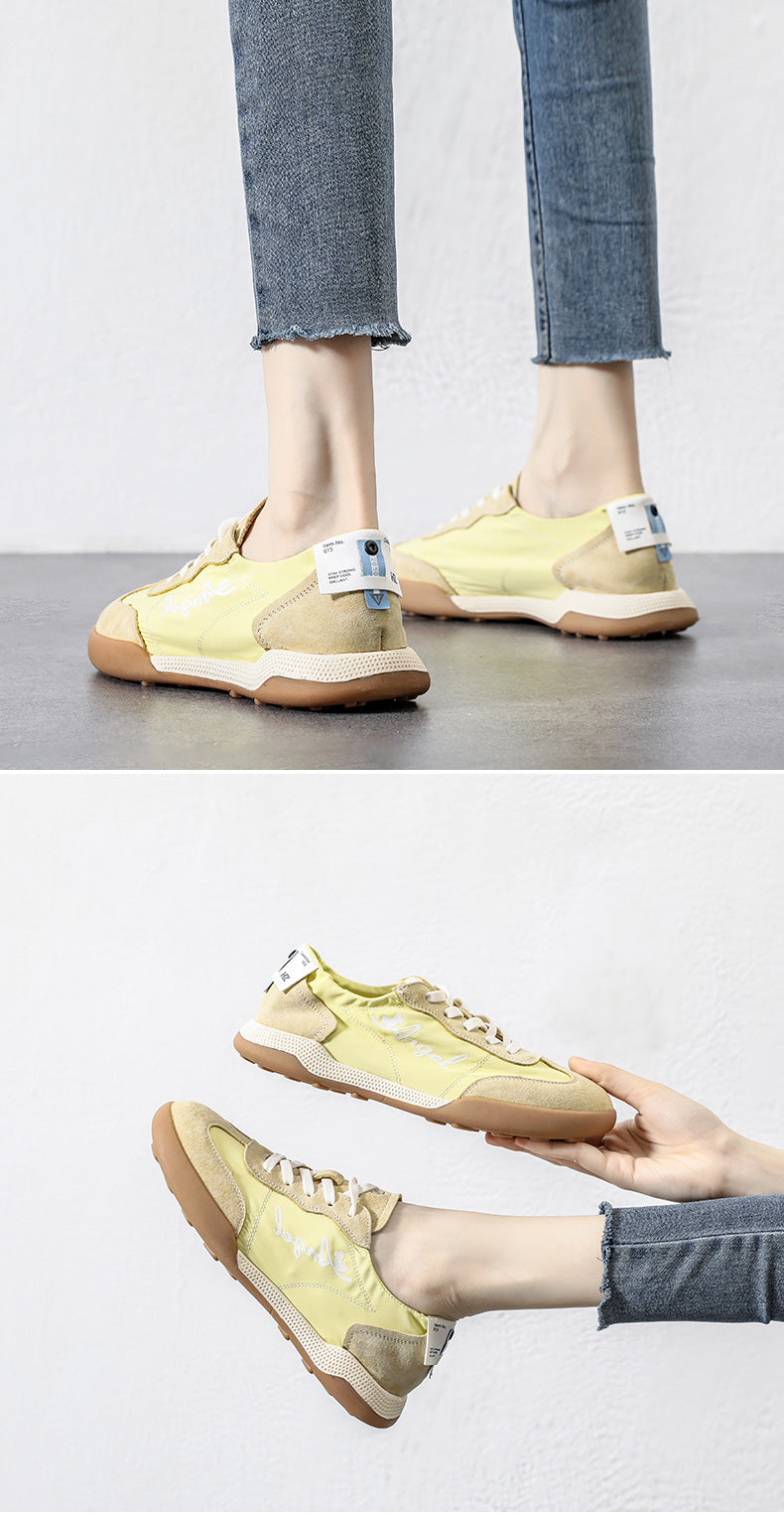 Women's Canvas Forrest Gump Shoes - Soft-Sole Breathable White Casual Sneakers