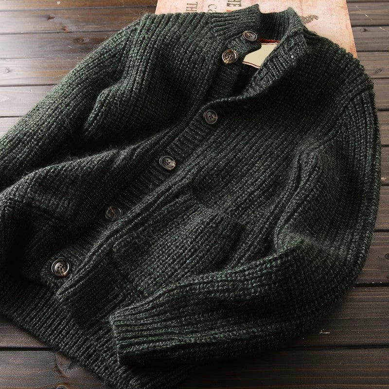 Heavy rare! Italy order men's autumn and winter thick sweater s cardigan clothescoat