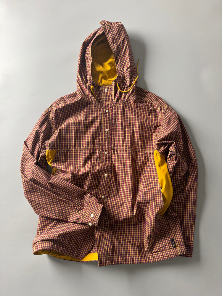 Mountain Style Camping Outdoor Jacket Spring Summer New Hooded Plaid Loose Casual Yarn-Dyed Men's Coat Top