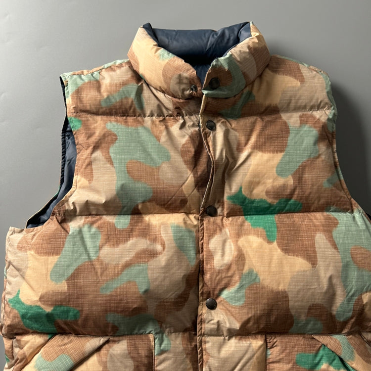 Men's Reversible 90% White Duck Down Camouflage Vest