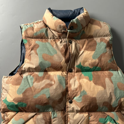 Men's Reversible 90% White Duck Down Camouflage Vest