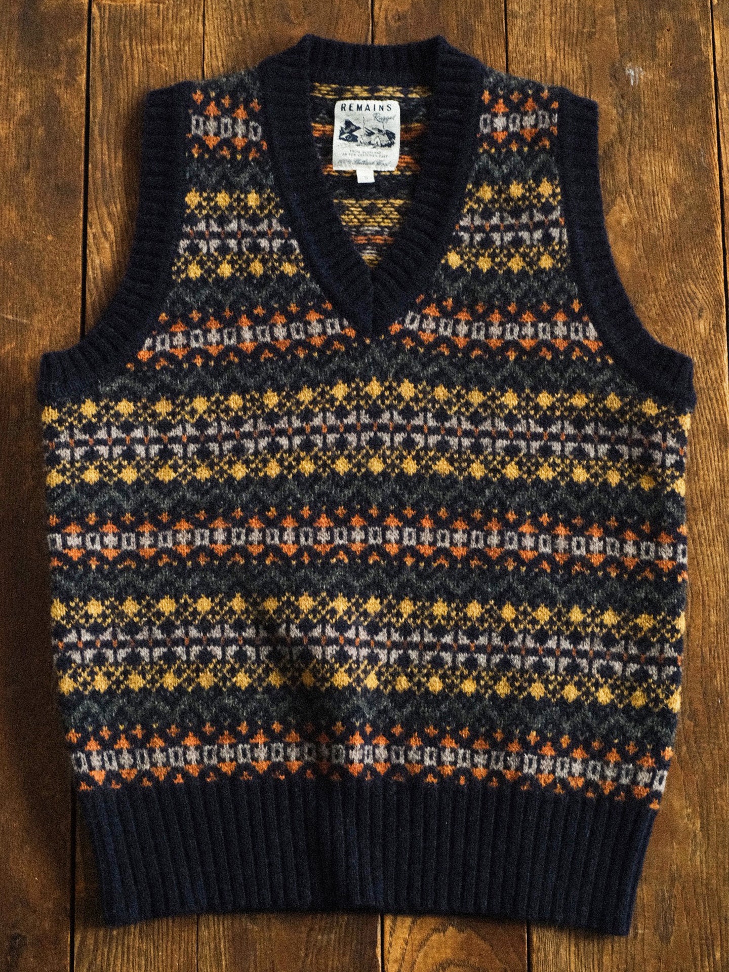 British-Retro Fair Isle Wool Vest – Idle Style Jacquard (Unisex)