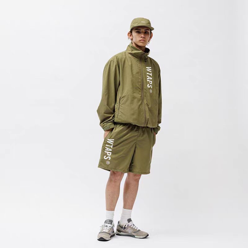 Japanese Outdoor Functional Retro Printed Sports Short Sleeve Quick-Drying Beach Shorts