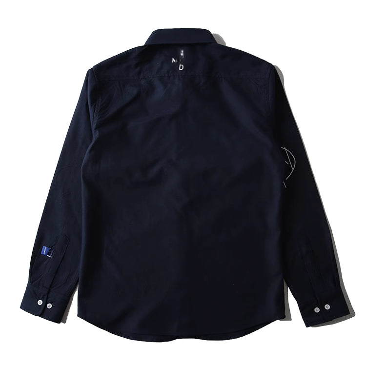 Oxford Cotton Shirt for Men Japanese Style Hong Kong Style Youth Casual Long Sleeve Shirt