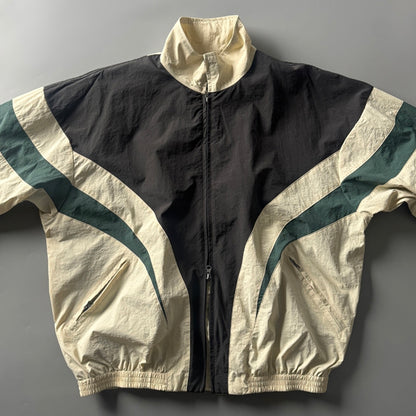 80s Retro Color-Block Mountain Jacket - Stand Collar Outdoor Coat