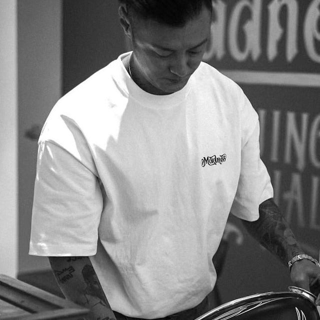 Heavy Short-Sleeved T-shirt Japanese-Style Retro