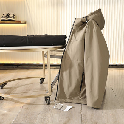 Men's Plus Size European American Style Down Jacket - Winter Windproof Thickened Hooded Cold-Resistant Coat