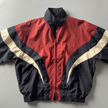 80s Retro Color-Block Mountain Jacket - Stand Collar Outdoor Coat