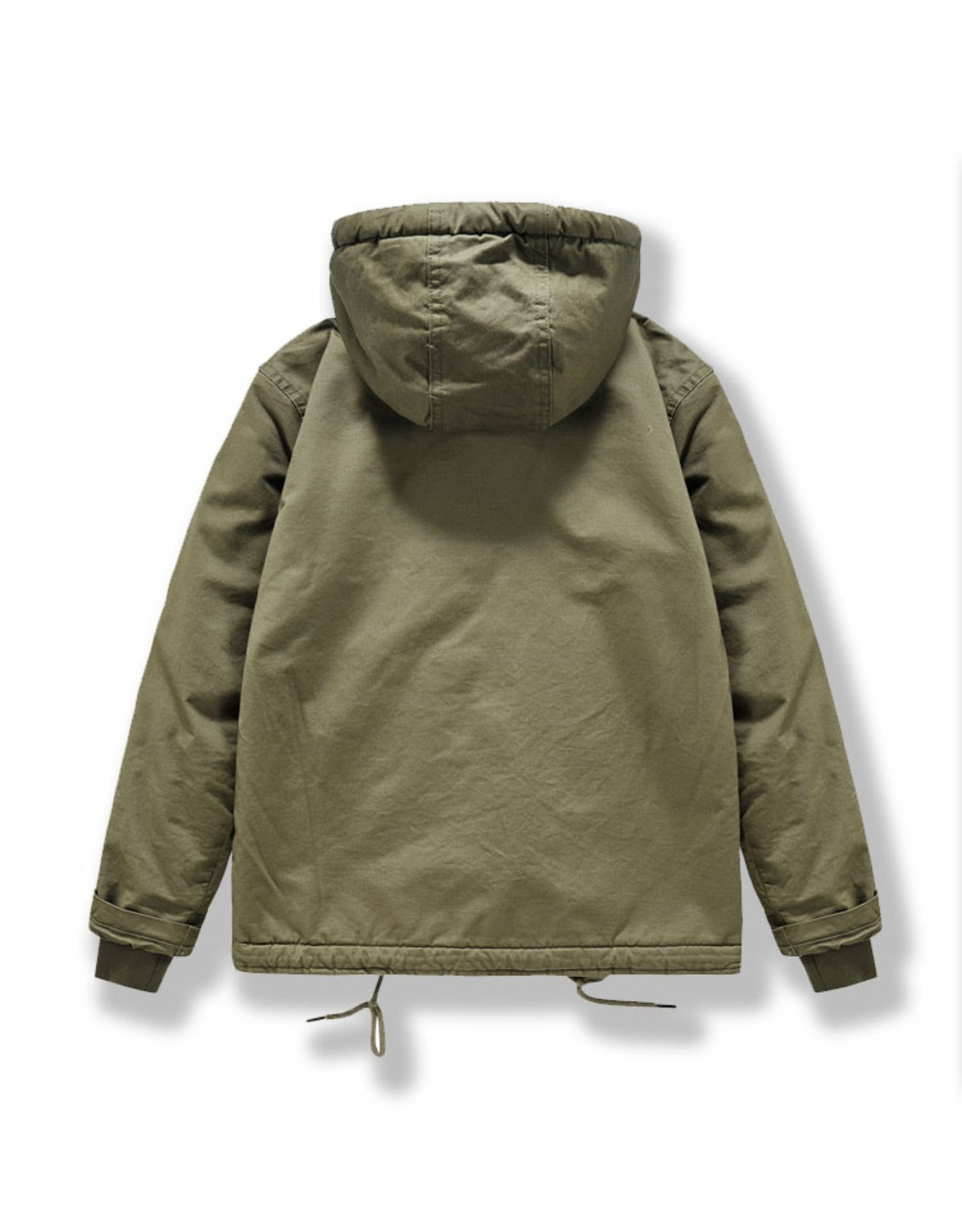 Men's Navy N1 Deck Jacket - American Workwear Lamb Wool Hooded Coat