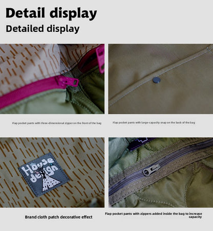Original 2025 Spring New Retro Patchwork Design Single Shoulder Handbag Large Capacity Commuter Bag