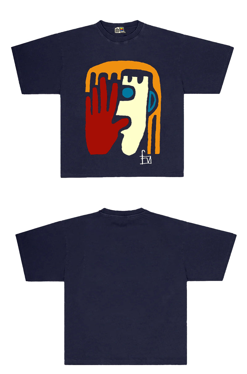 All-Nature Artist Abstract Tee – Unisex Short-Sleeve Hip-Hop High Street Fashion