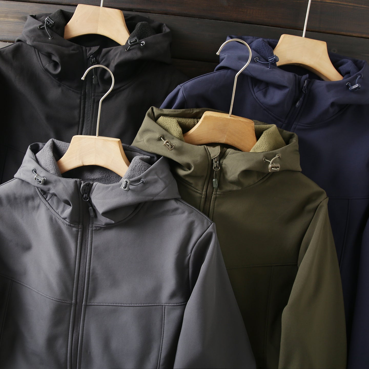 Men's Premium Fleece Thermal Soft Shell Jacket - Autumn Windproof Waterproof Thickened Hooded Coat