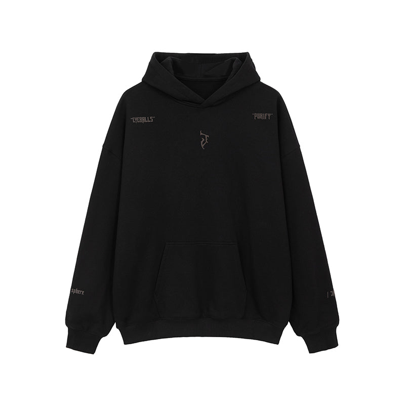 “J” Gothic Letter Hoodie – American High-Street Heavyweight Sweater
