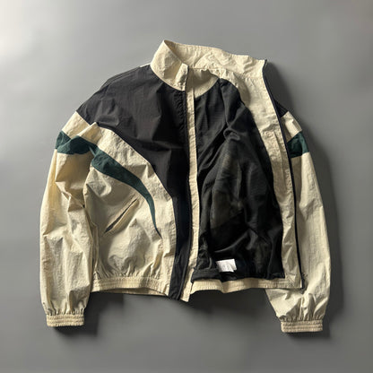 80s Retro Color-Block Mountain Jacket - Stand Collar Outdoor Coat